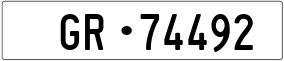 Trailer License Plate